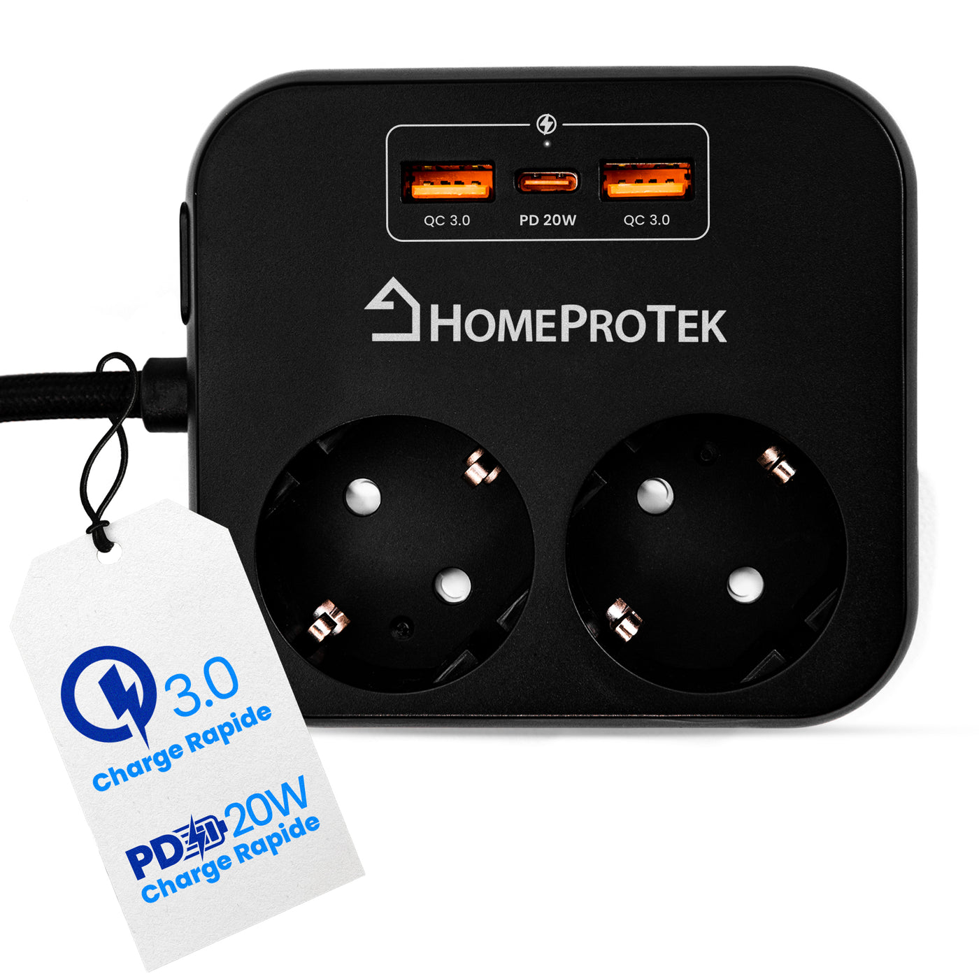 Multiprise Intelligente 5 en 1 - Charge rapide – Homeprotek