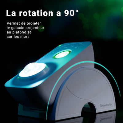 HomeProtek 90° Galaxy-Projektor mit App-Steuerung Google und Alexa kompatibel